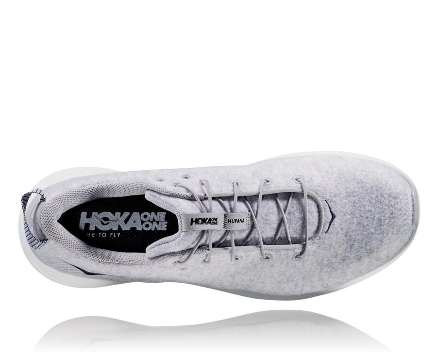 Hoka One One Running Shoes Mens Grey - Hupana Flow Wool - 78605OIWN